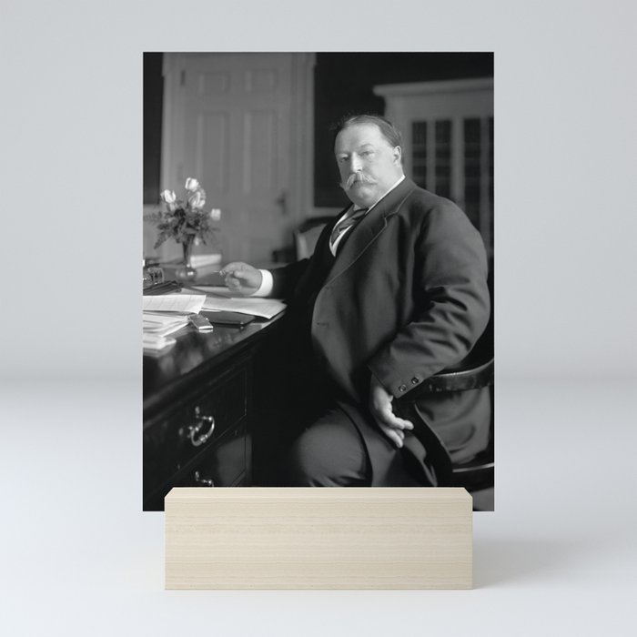 President William Howard Taft At His Desk - Circa 1910 Mini Art Print