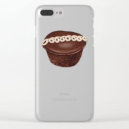 Cupcake Pattern Clear iPhone Case