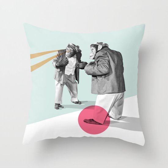 mirror, mirror on the wall. Throw Pillow