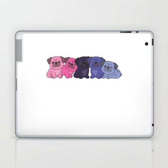 Omnisexual Flag Pug Pride Lgbtq Cute Dogs Laptop & iPad Skin