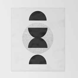 Minimalist Design Modern Abstract Throw Blanket