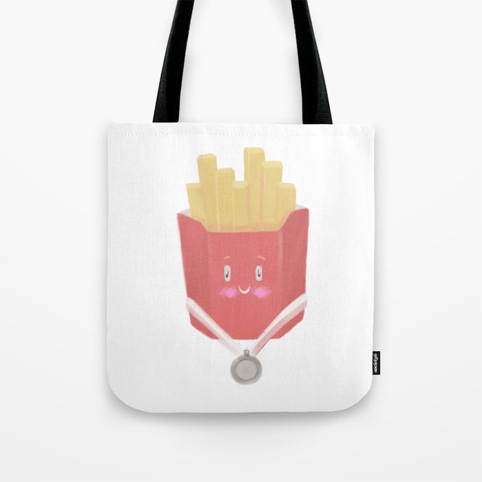 cute french fries Tote Bag by alva | Society6