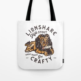 Lionshare Milk Stout: Get Crafty Tote Bag