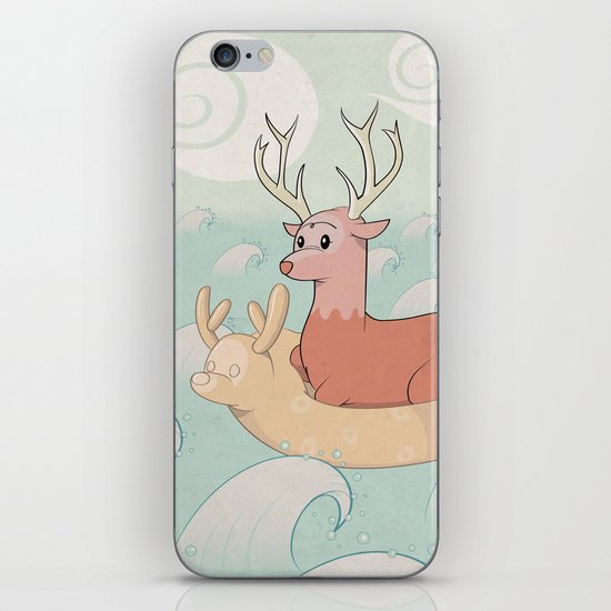 Deer Across the Sea iPhone & iPod Skin