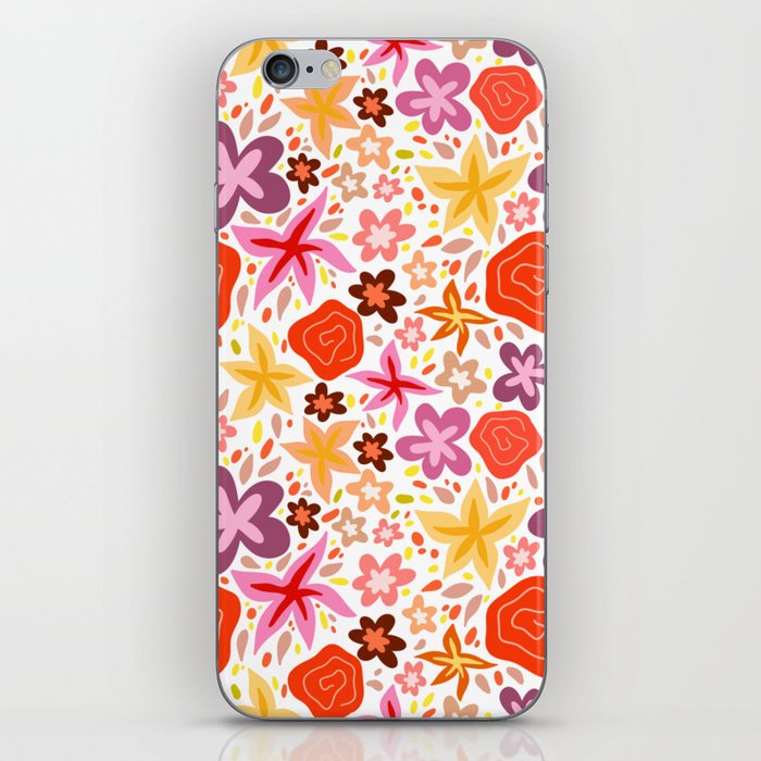 Retro Florals iPhone Skin