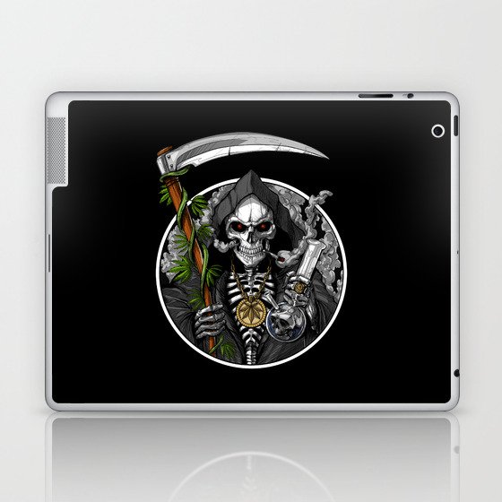Grim Reaper Weed Stoner Laptop & iPad Skin