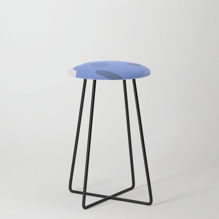 Abstract soft geometry composition 3 Counter Stool