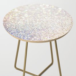 Pretty Glam Iridescent Glitter Side Table