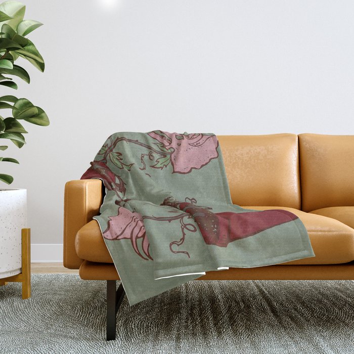 Nepenthes Ceratopsidae Throw Blanket