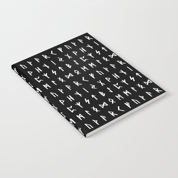 Nordic Runes // Black Notebook