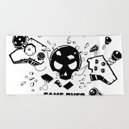 Video Game Over Beach Towel