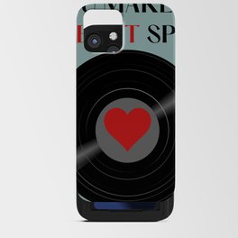 You make my heart spin | Vinyl Record iPhone Card Case