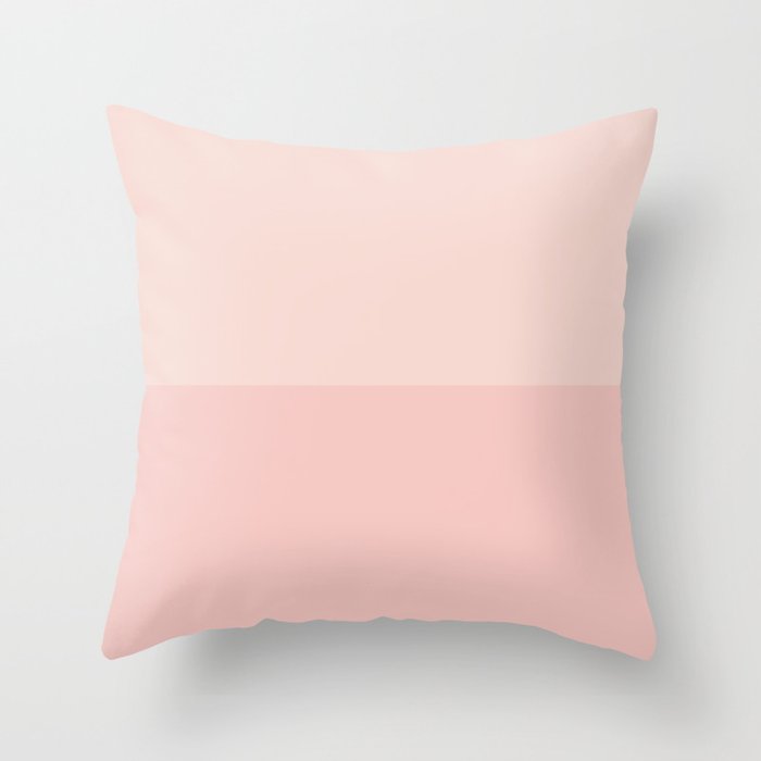 creole pink + seashell pink Throw Pillow