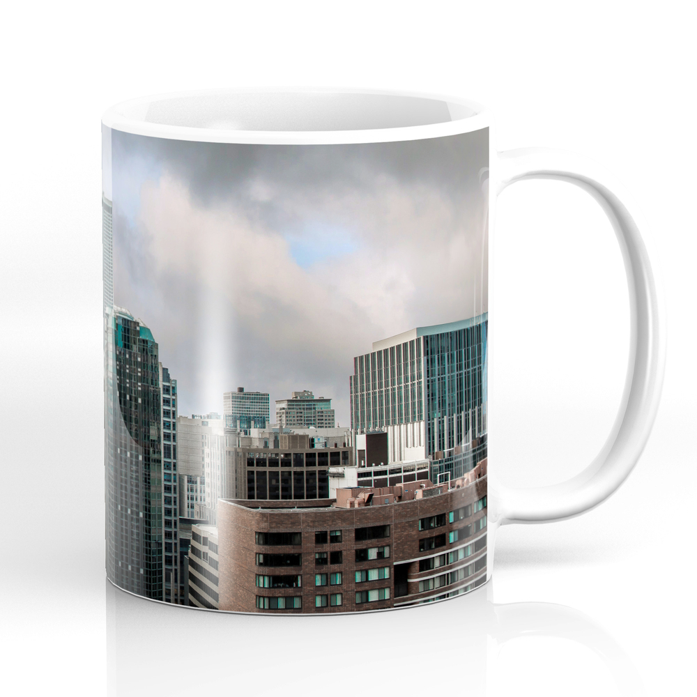 Chicago Skyline With John Hancock Poking Through Mug by joewalshphoto