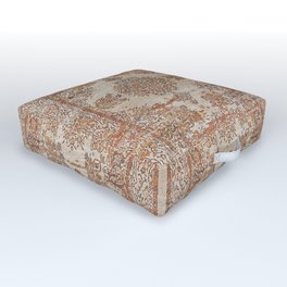 Oriental Vintage Carpet Design Outdoor Floor Cushion