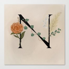 N letter (November) Canvas Print