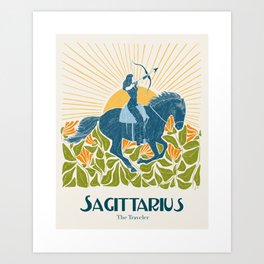 Sagittarius- The Traveler Art Print