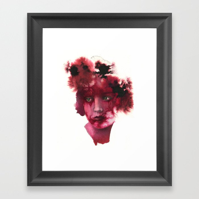 Blood Lady #2 Framed Art Print