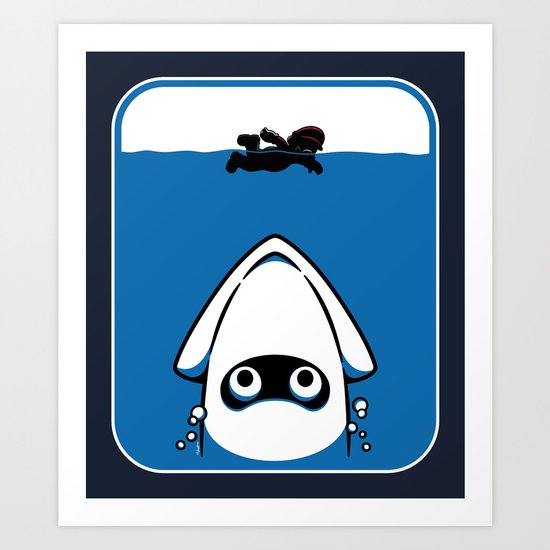 The Great White Blooper Art Print