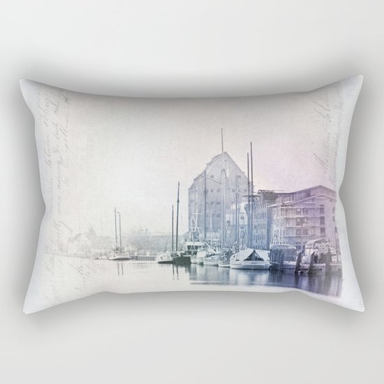 Northern Harbor Greifswald Baltic Coast Germany Rectangular Pillow