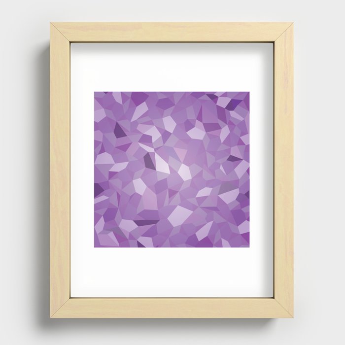 Purple Jewel Crystal Recessed Framed Print