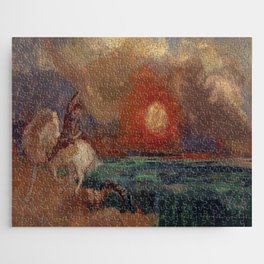 Saint George and the Dragon by Odilon Redon Jigsaw Puzzle