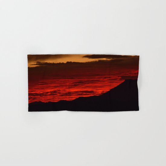 Red Hot Desert Sky Hand & Bath Towel