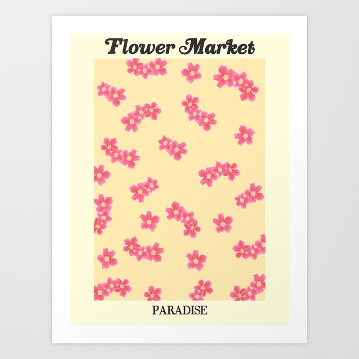 flower market / paradise Art Print