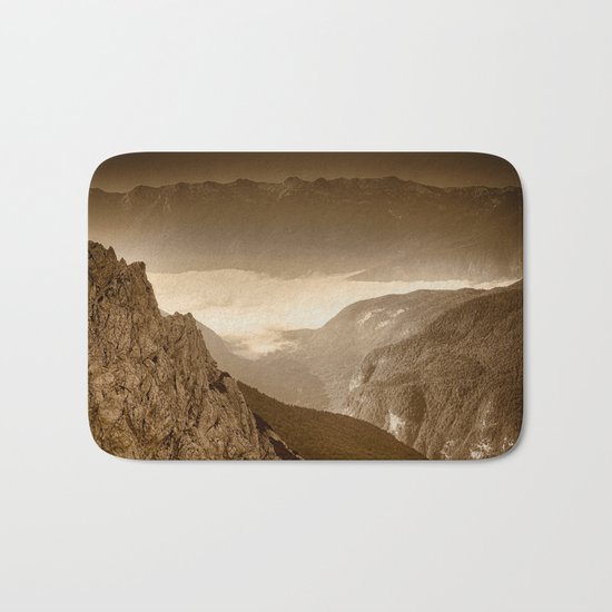 Afternoon Walk in the Hills Bath Mat