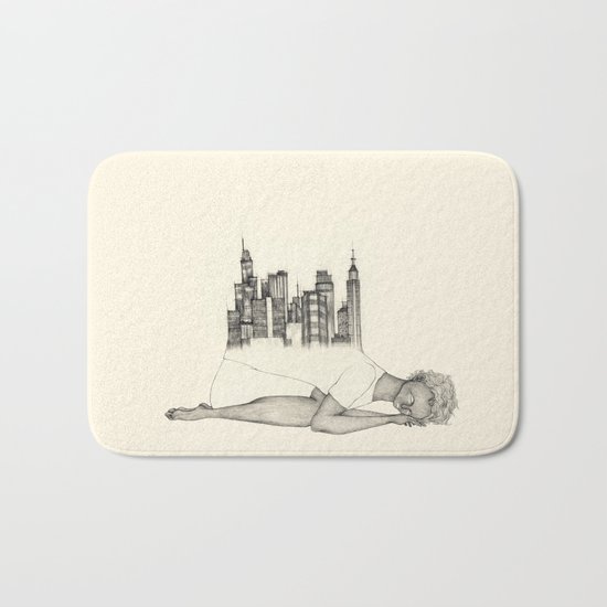CITIES ARE GROWING Bath Mat
