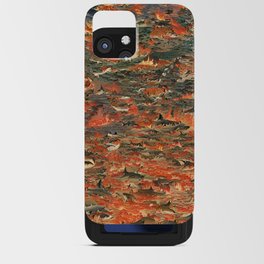 Tiger Sharks in a Sea of Fire - ukiyo-e iPhone Card Case