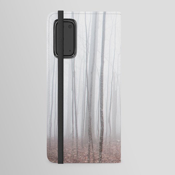 Misty Birch Forest Android Wallet Case