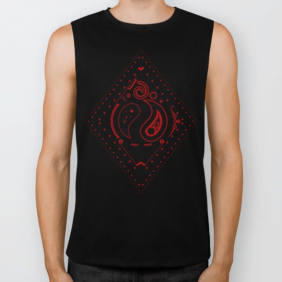 83 Drops - Diamonds (Red & Black) Biker Tank