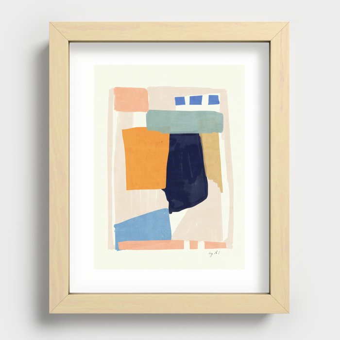 Abstract Composition Recessed Framed Print