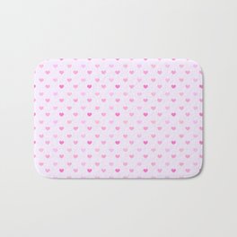Berry Hearts Bath Mat | Heartprint, Girls, Cute, Heartdesign, Repeatingpattern, Seasonaldecor, V Day, Pattern, Tinyhearts, Hearts 