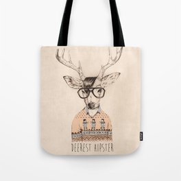 Deerest hipster Tote Bag