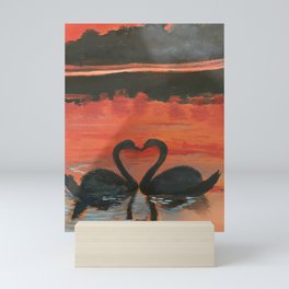 Swan lake Mini Art Print