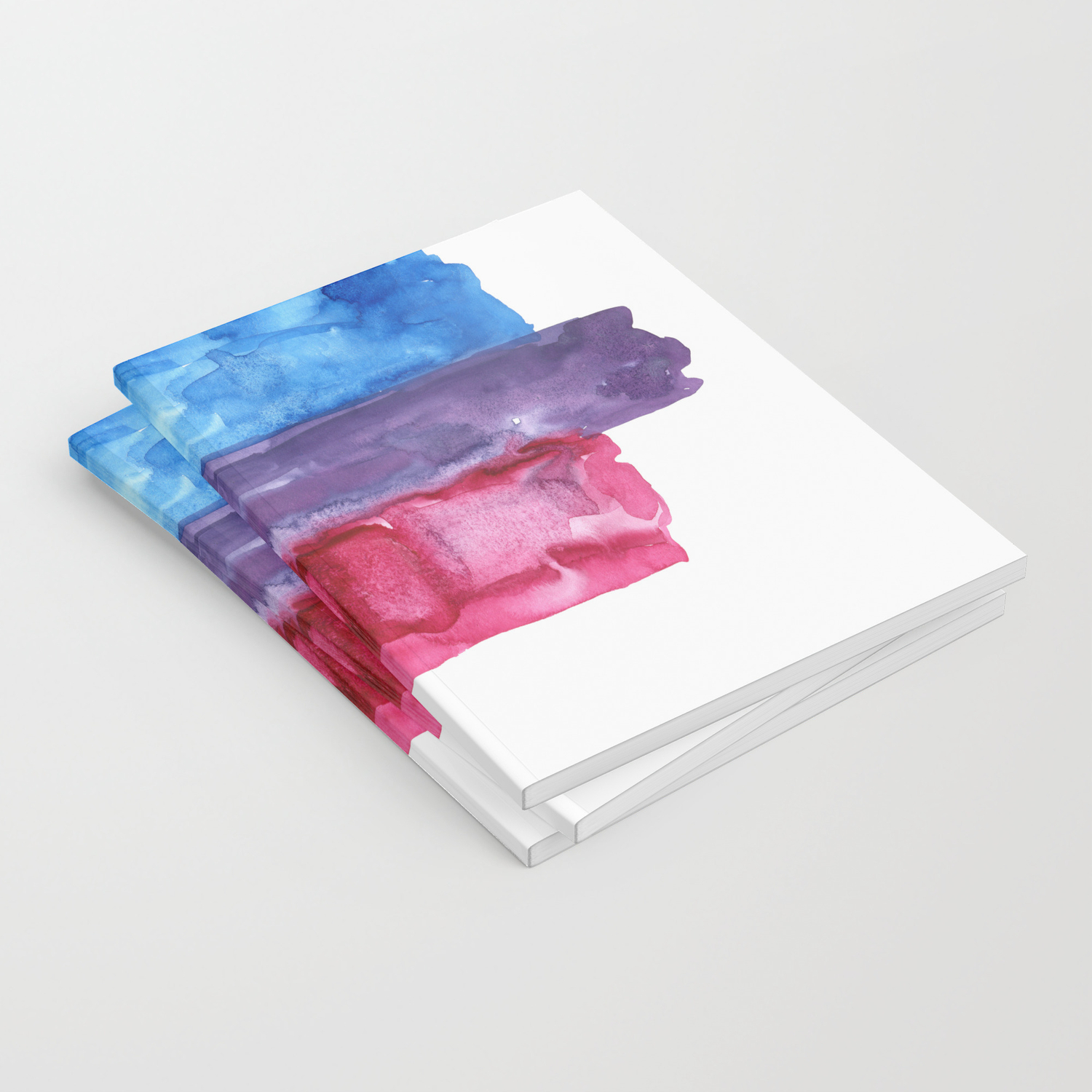 Bisexual Watercolor Flag Notebook By Mantrapop Society6