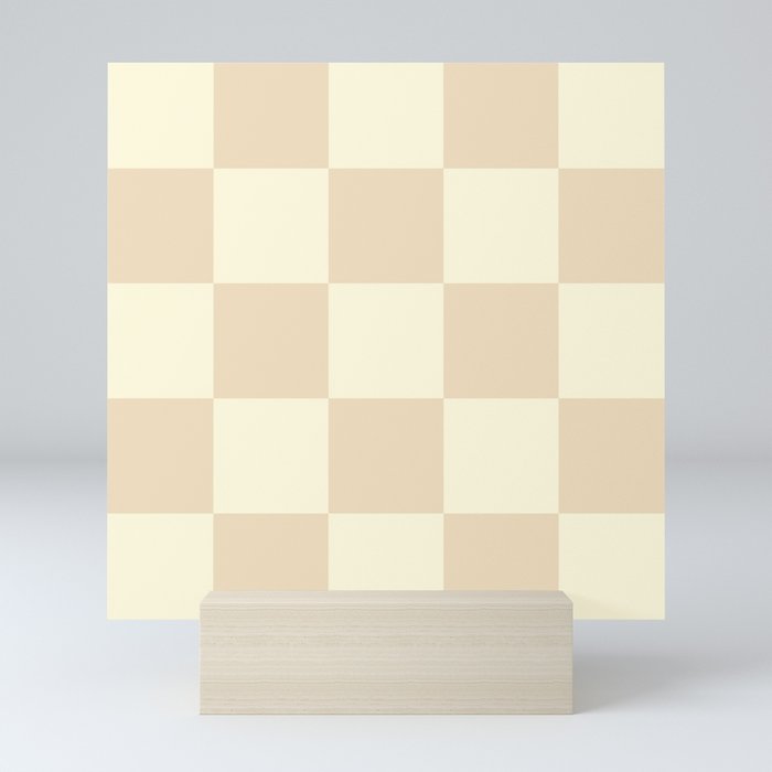 Muted Checkerboard Mini Art Print