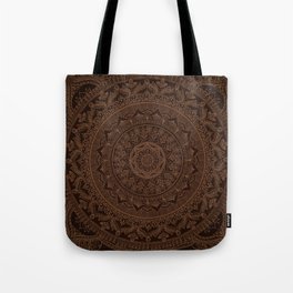 Mandala Dark Chocolate Tote Bag