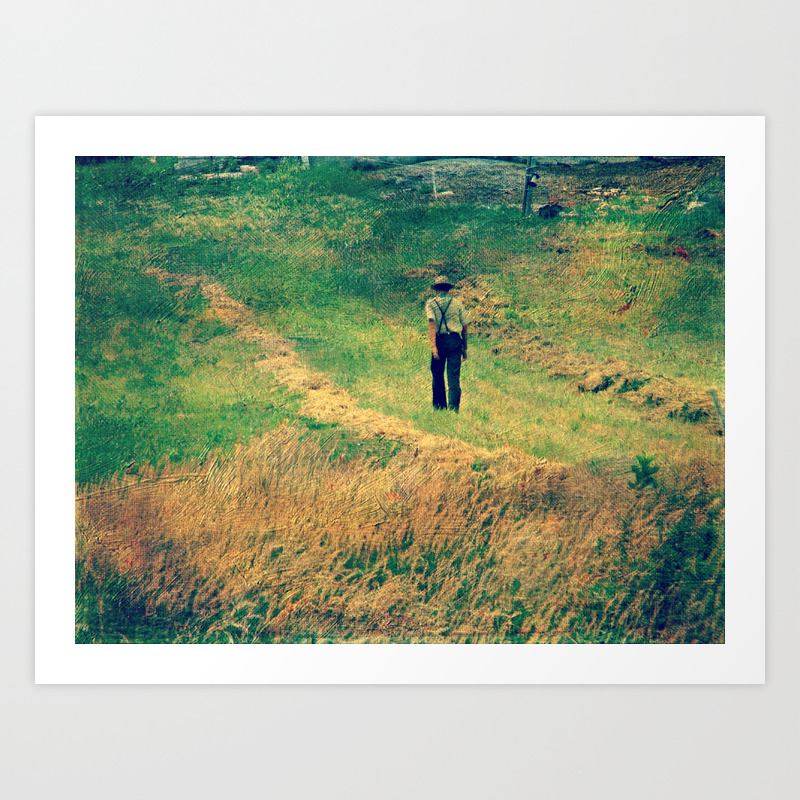 Walking Through The Hay Field Art Print By Angelandspot Society6
