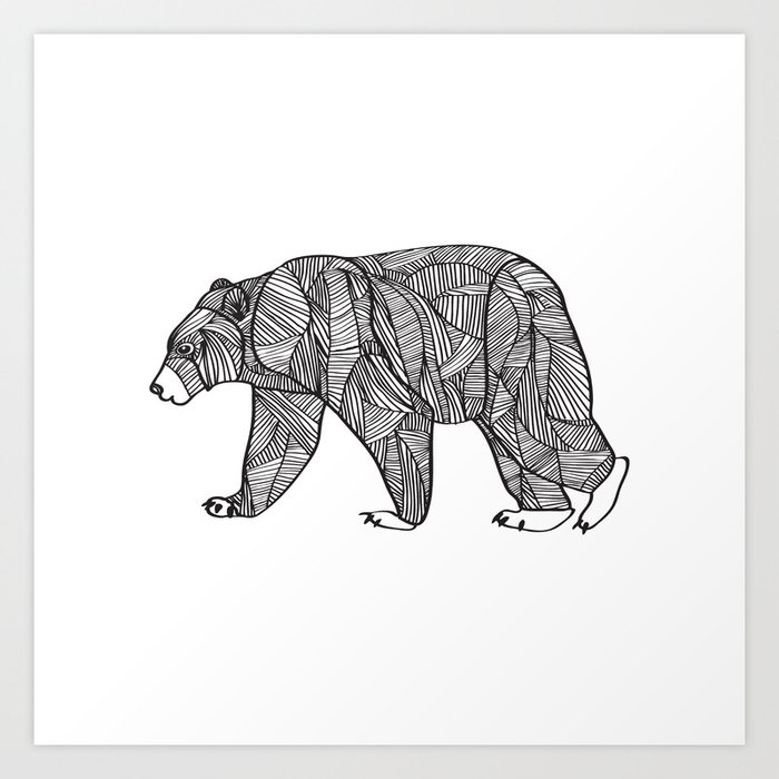 Black Bear Art Print