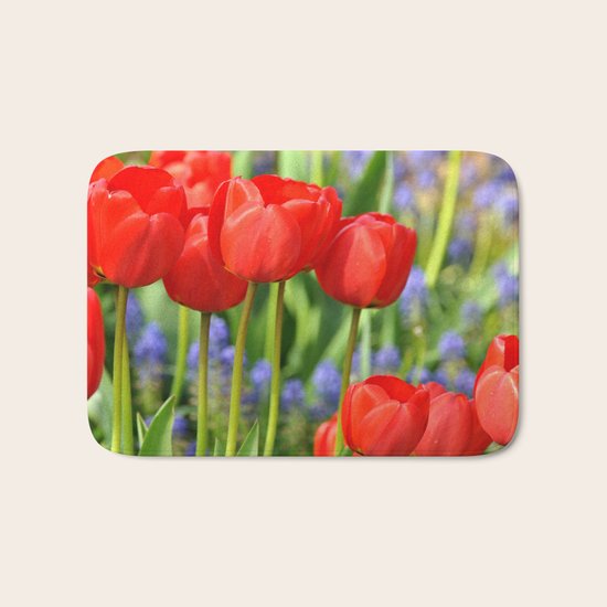 RED TULIPS Bath Mat