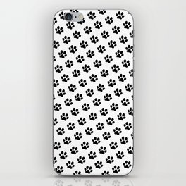 Kitty Paws Print Cat Lover Pattern iPhone Skin