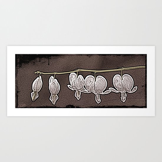 bleeding heart Art Print