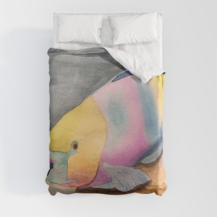 Rainbow Parrotfish Duvet Cover