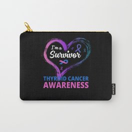 Love Support Thyroid Cancer Survivor Carry-All Pouch