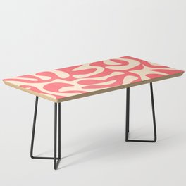 Abstract Mid century Modern Shapes pattern - Pink Coffee Table