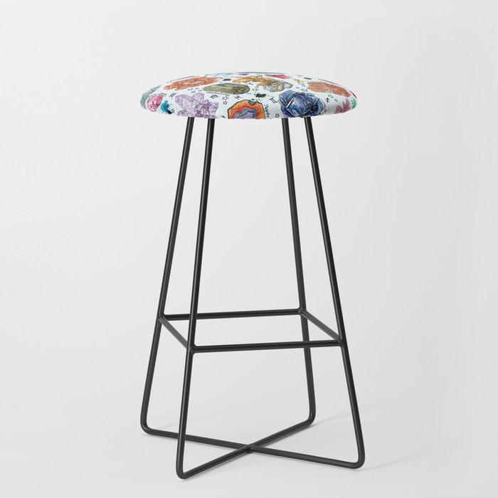 Crystal store bar stools
