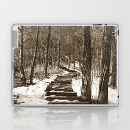 Forest Stairs | Sepia Photography Laptop Skin